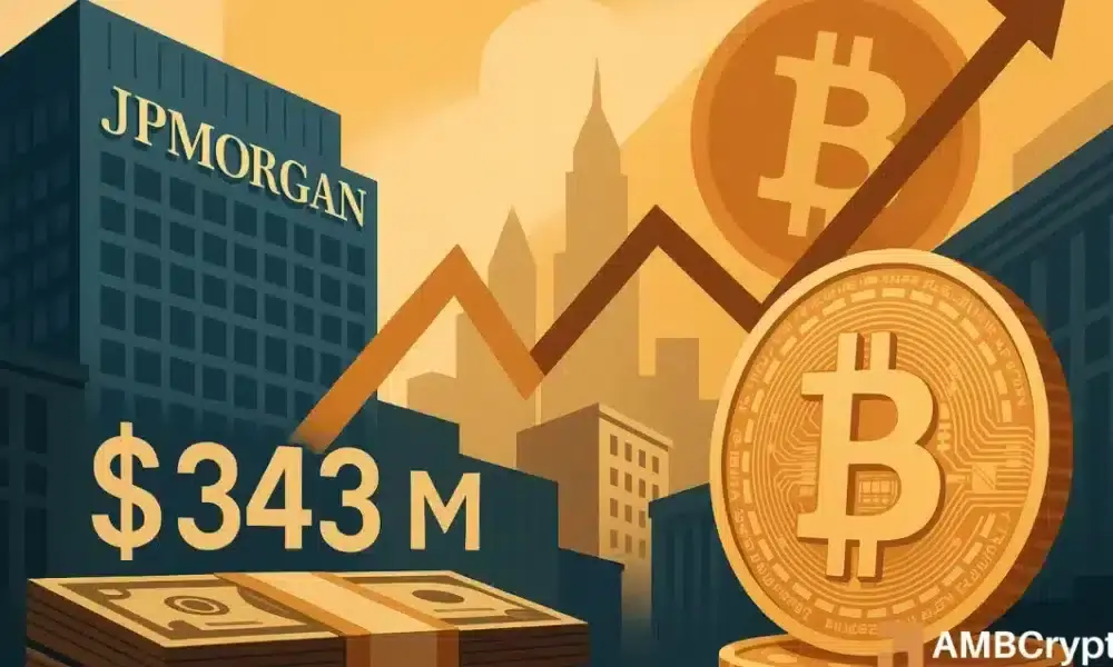 JPMorgan doubles down on Bitcoin with $343M BTC bet – Details