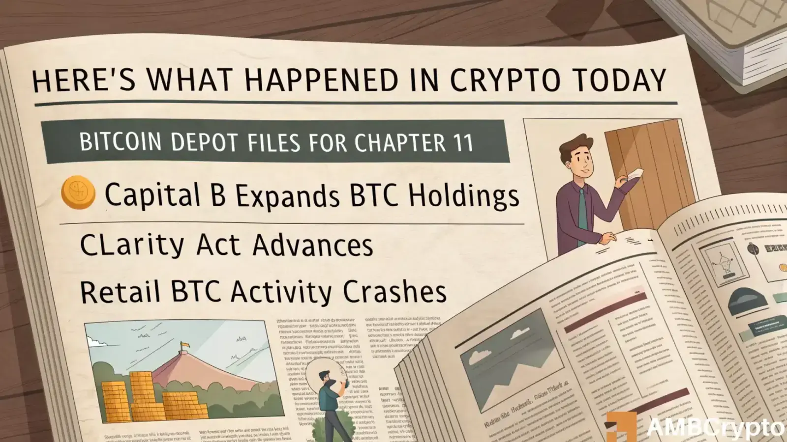 What happened in crypto today: Bitcoin Depot enters Chapter 11, Capital B adds 192 BTC & more - AMBCrypto