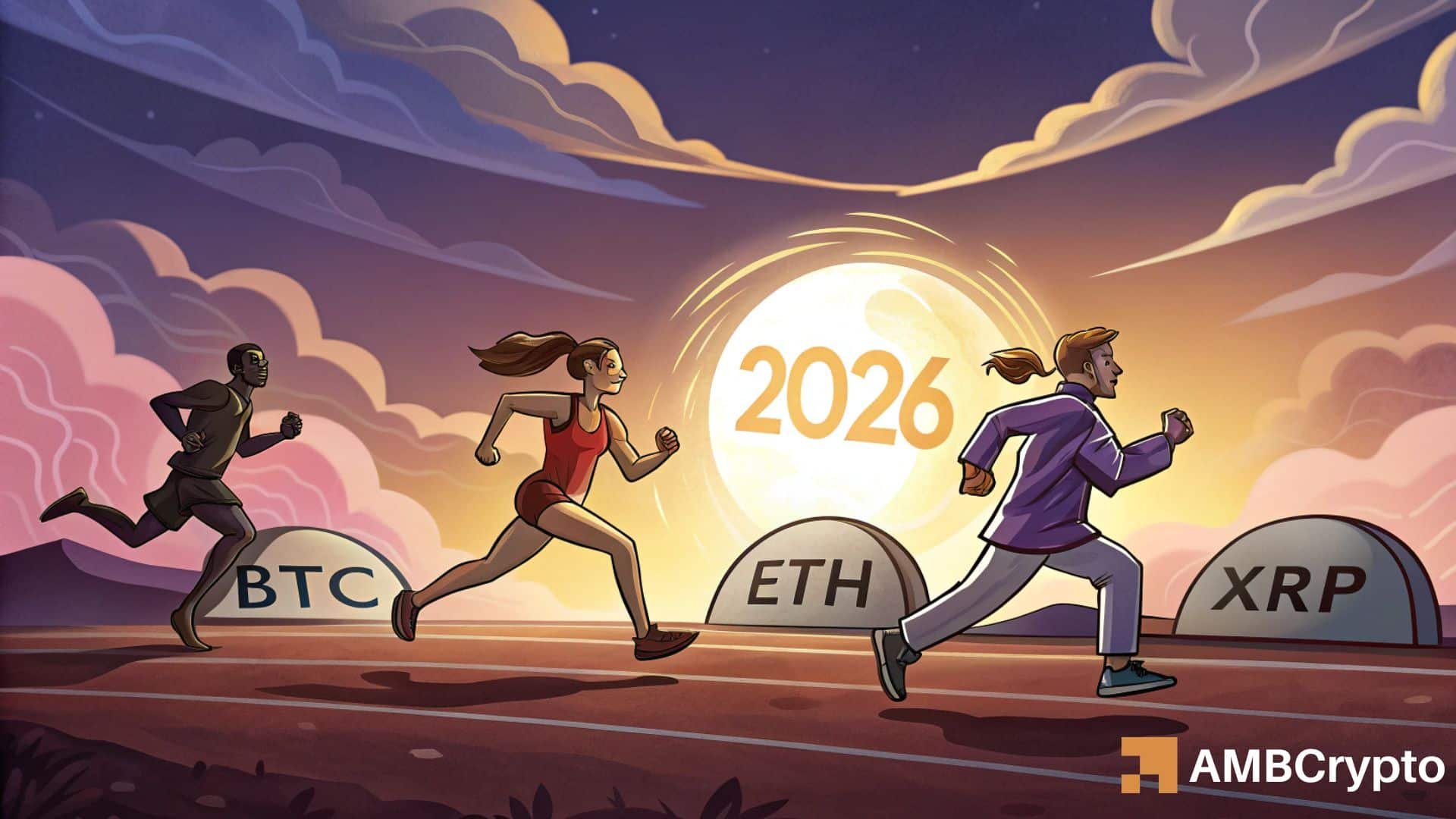 Bitcoin vs. Ethereum vs. XRP - Which crypto will be 2026's winner?