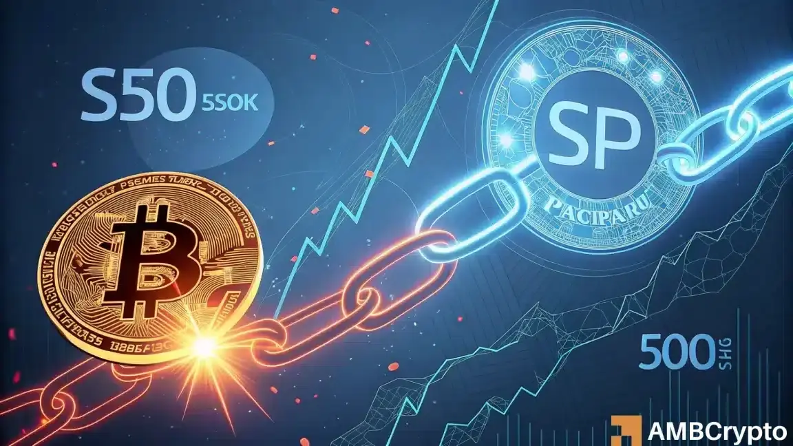 Bitcoin breaks from the S 500 – Why THIS gap with Gold is 'warning'