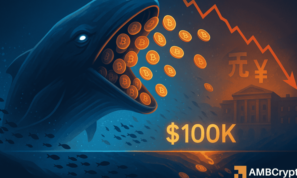 Bitcoin whales accumulate 45K BTC as long-term holders dump 815K
