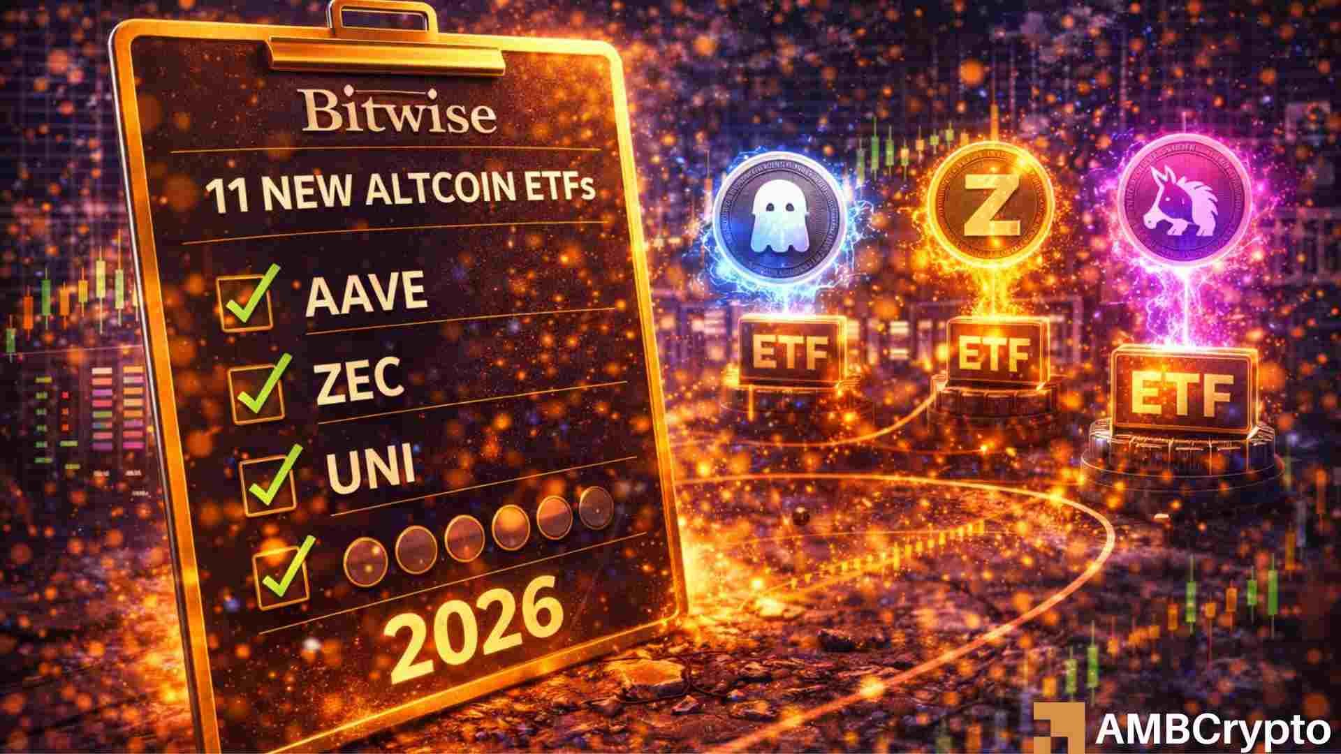 From AAVE to HYPE: Bitwise bets on altcoins with 11 crypto ETF filings