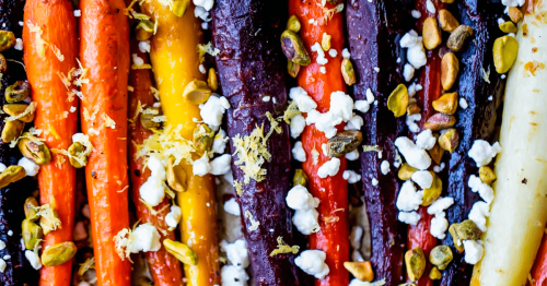 Maple Glazed Carrots with Goat Cheese | Ambitious Kitchen