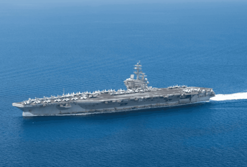 USS Ronald Reagan strike group monitoring China's military exercises off Taiwan