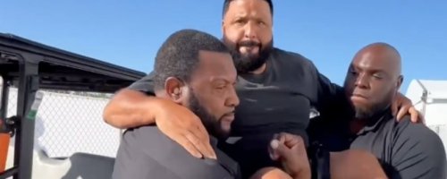 Watch Security Carry DJ Khaled From Car to Stage as He Refuses to Walk: “Can’t Mess up the Js”