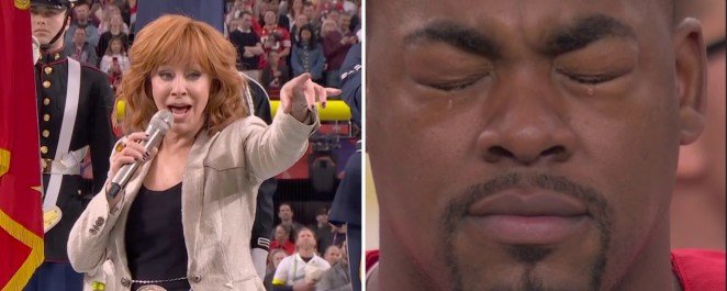 Watch Reba McEntire Bring Chiefs Star to Tears With Powerful National Anthem Performance at Super Bowl