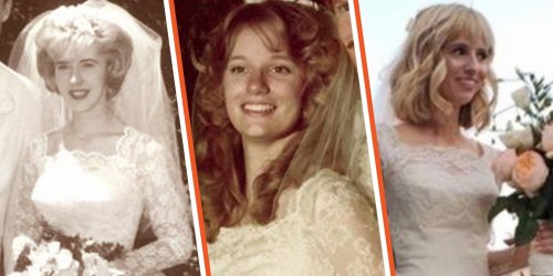 9 Brides Who Dared to Wear Their Mom or Grandma’s Wedding Dress to Their Own Wedding