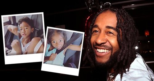 Omarion S Two Little Kids Got His Whole Face As They Have Fun With Mom In The Car In A New Clip Flipboard