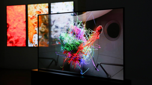 LG Display showcases transparent TVs with NFT art from Inspiration4