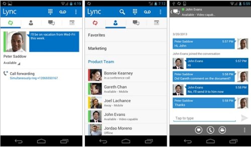 Microsoft Lync 2013 for Android now available for download