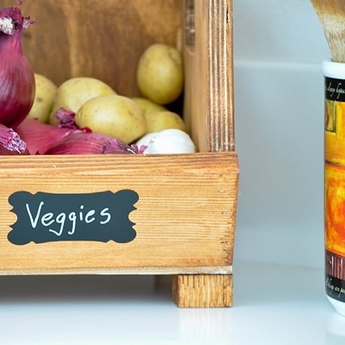 DIY Vegetable Storage Bin With Dividers - Anika's DIY Life