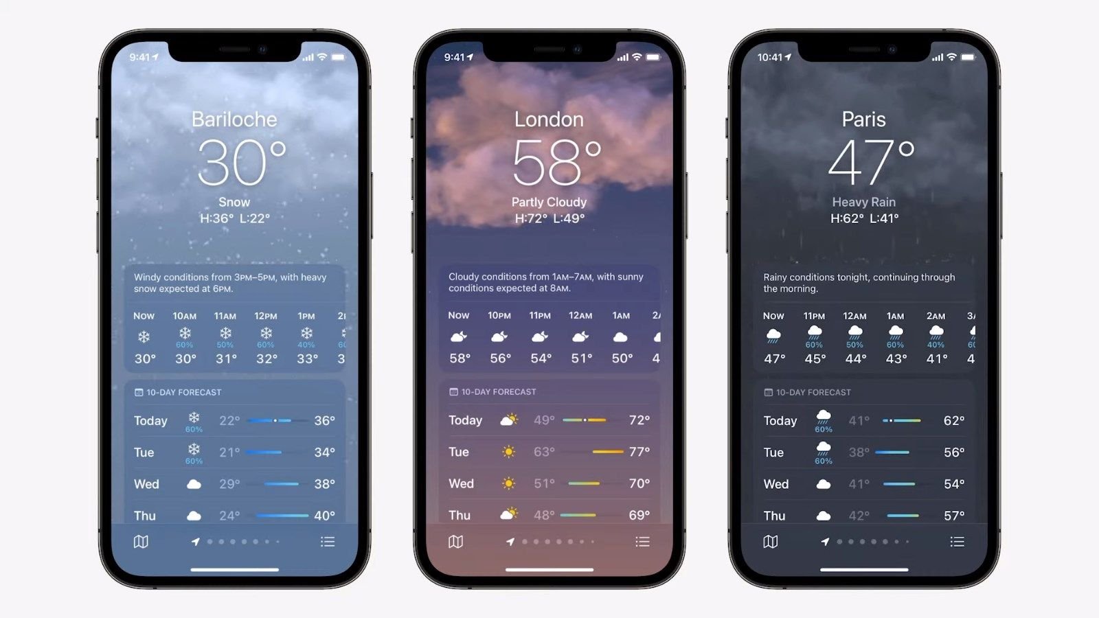 Revamped iOS 15 Weather app shows off a whole lot of Dark Sky