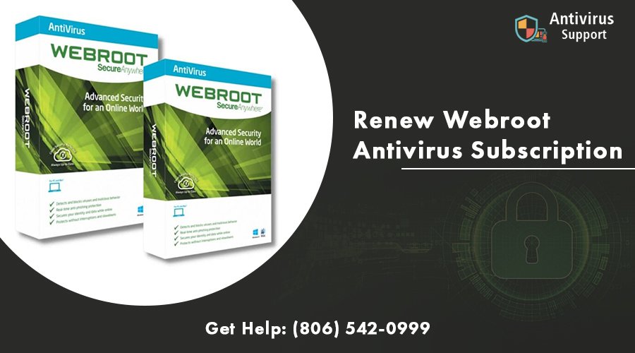 Renew Webroot Antivirus Subscription - cover
