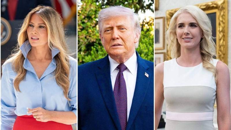 Melania Trump Seen Leaving Conversation Moments Before Natalie Harp Moves in Close to Donald in Eyebrow-Raising Video