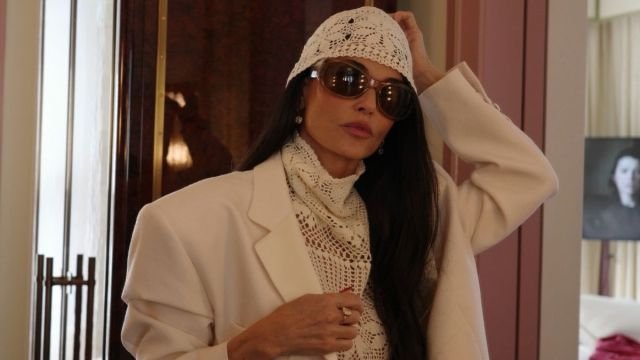 Demi Moore Causes a Stir as She Stuns in Sheer Backless Top