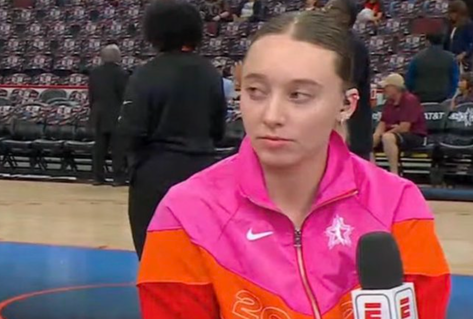 Paige Bueckers' Facial Expression During Caitlin Clark's Interview Says It All