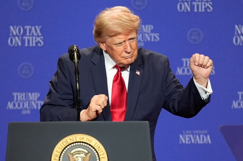 Trump ditches 'Vegas rug' as hair looks thinner just one day after makeover went viral
