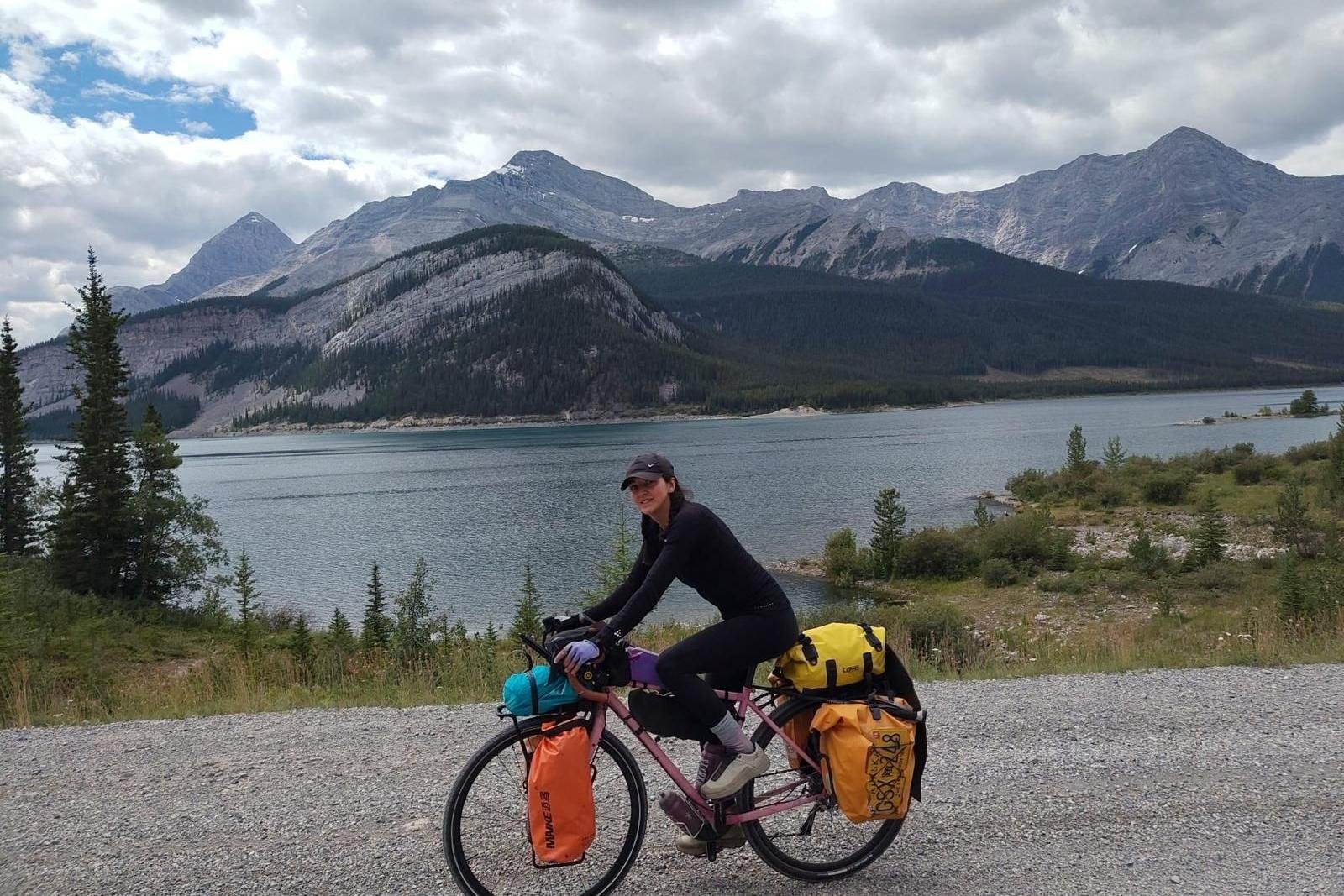 'I'm known as the only solo girl cycling the Americas'