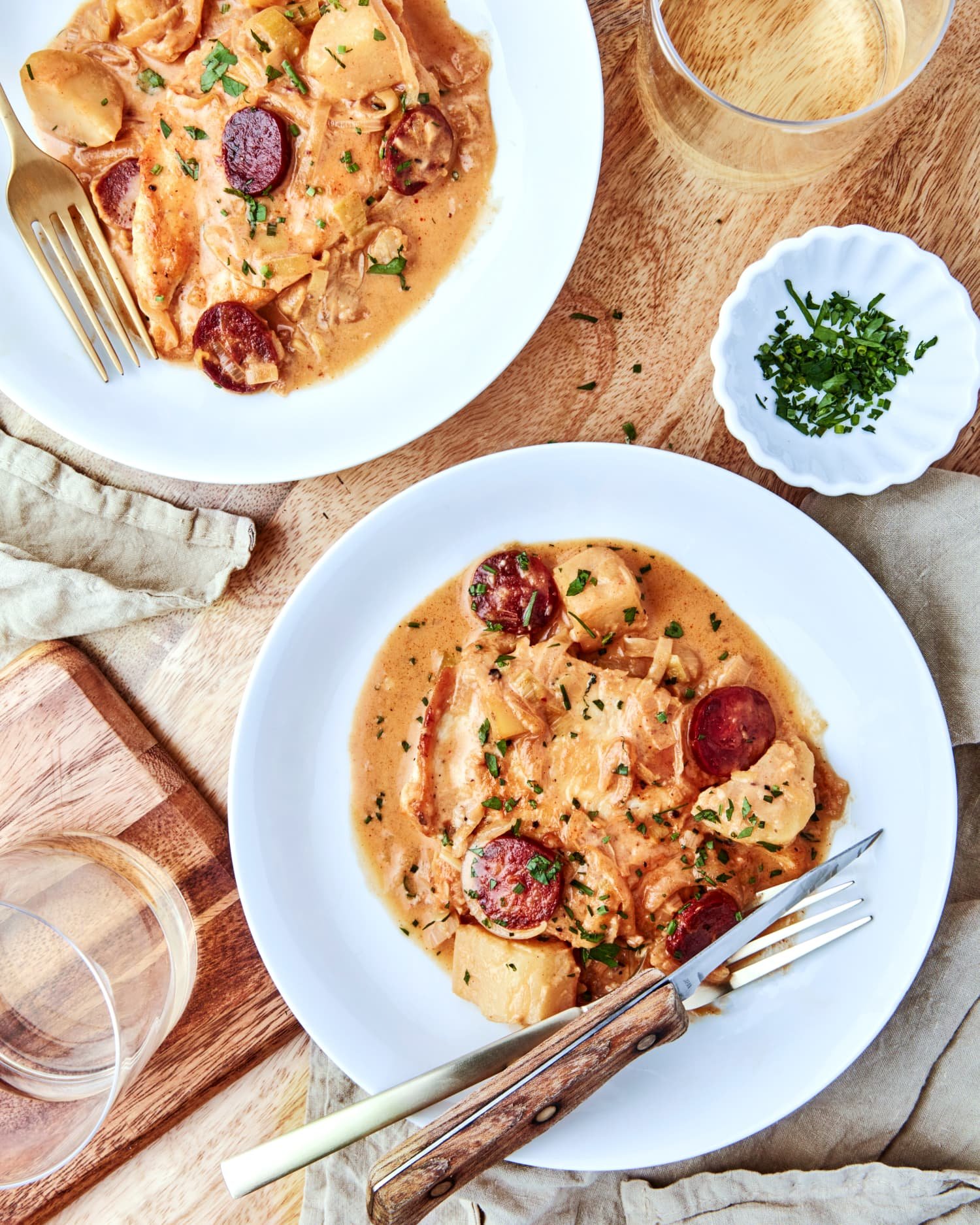 Creamy Chicken with Potatoes and Chorizo Is My Definition of a Perfect Meal