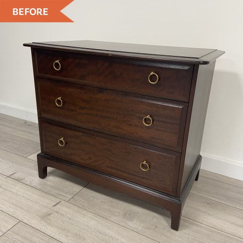 Before and After: A Dresser from 1964 Becomes a Black and White Beauty