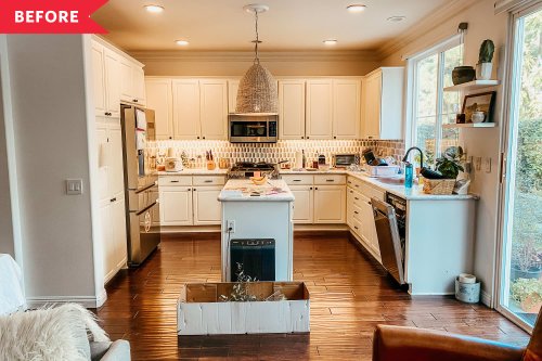 Before & After: A Dated Kitchen Actually Ditches Its Covetable Island — And Now It’s Way More Functional