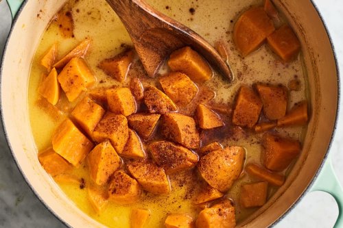 Cinnamon Butter Bath Sweet Potatoes Are the Perfect Side for Every Fall Meal
