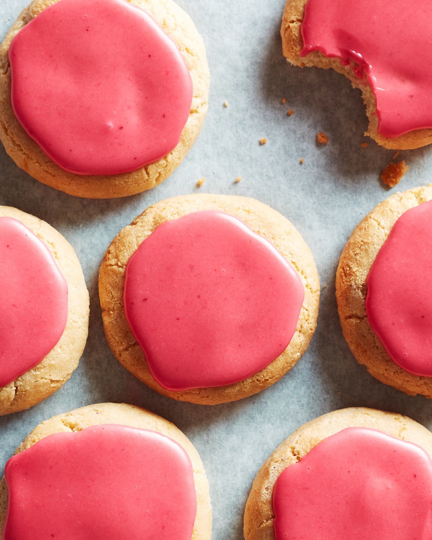 These Chewy Gluten-Free Cookies Have a Stunning Pink Glaze