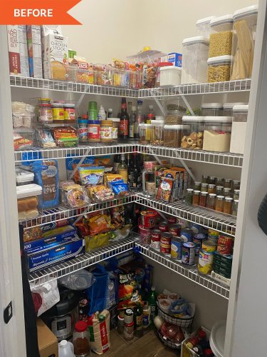 Before and After: This Cluttered Wire Pantry Gets a Total Makeover
