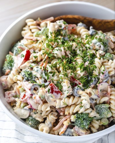 Ranch Pasta Salad Is My Ode to the Pizza Parlor