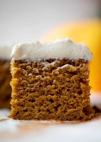 You Need to Try This Pumpkin Sheet Cake with Cinnamon Cream Cheese Frosting ASAP