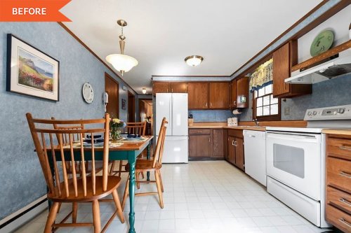 Before and After: An ’80s Kitchen’s Overhaul Gives It a “Modern Eclectic,” Retro-Meets-Scandi Vibe