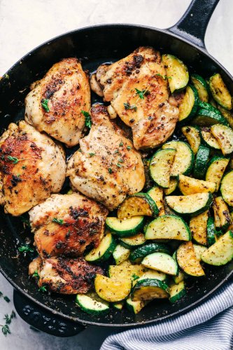 This One-Pan Chicken & Zucchini Is Ready in Under 30 Minutes