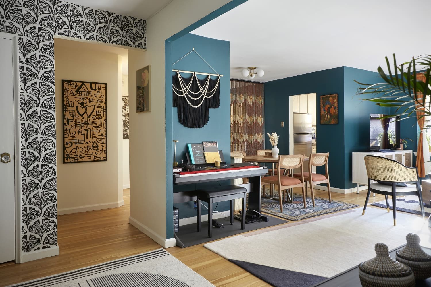 This NYC Apartment Has the Dreamiest Design Solution for a Plain Mirrored Wall