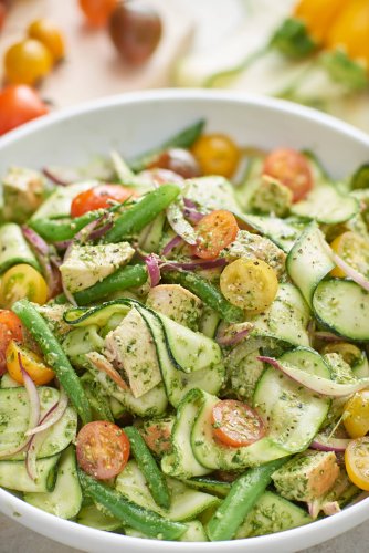 Recipe: Chicken and Veggie Pesto Salad