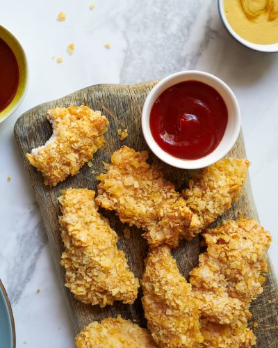 A Clever Ingredient Swap Makes These Baked Chicken Tenders Taste Fried
