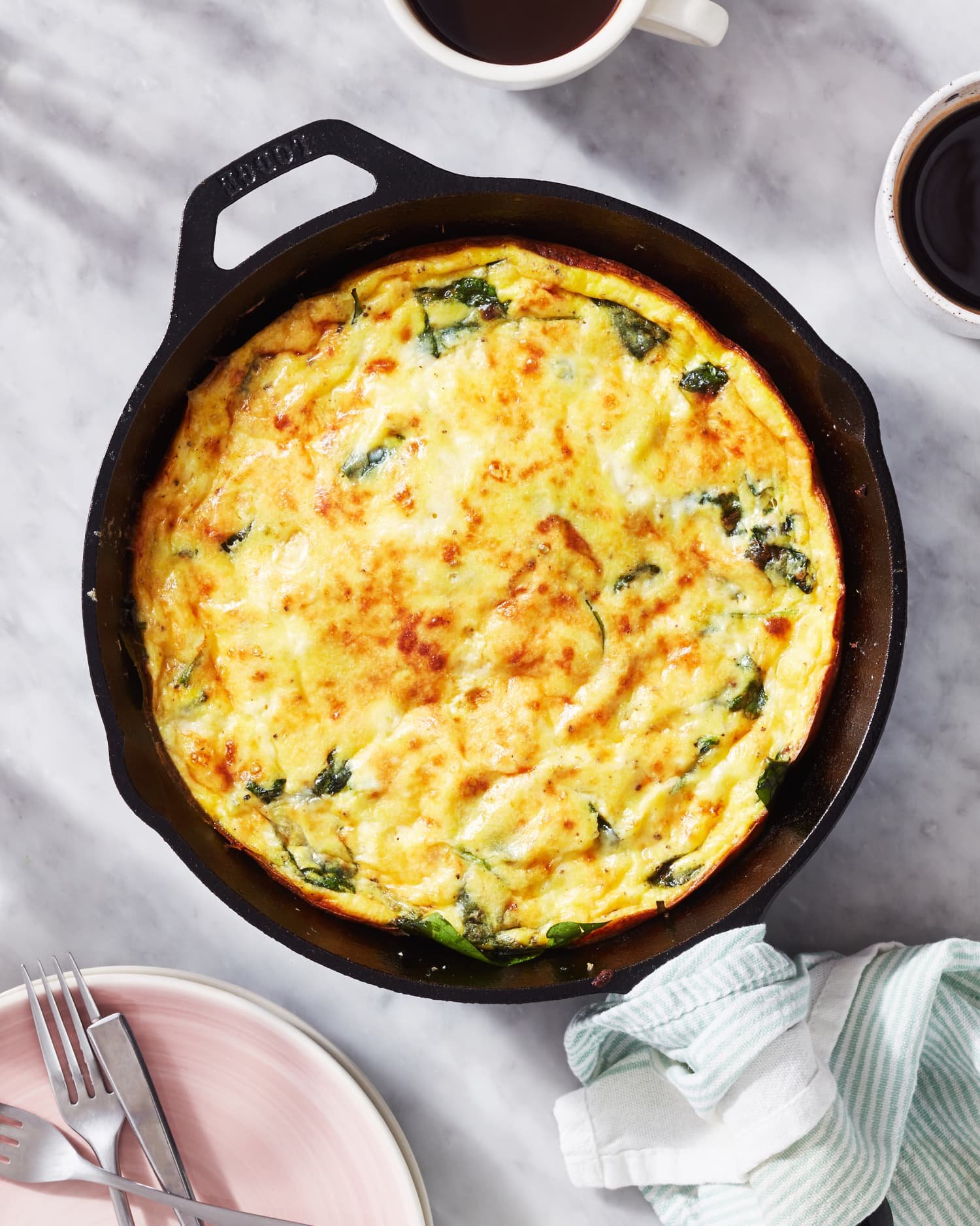 This Cheesy Spinach Frittata Will Never Let You Down