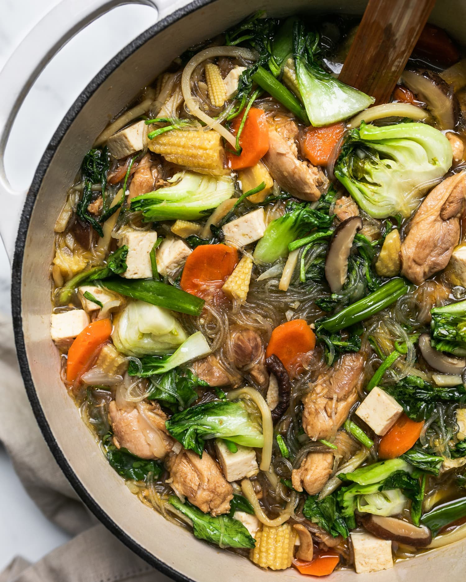 Sheldon Simeon’s One-Pot Chicken Hekka Is the Ultimate Clean-out-the-Fridge Meal