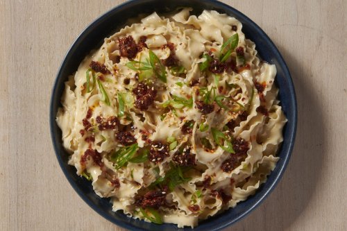 Garlicky Miso-Tahini Noodles