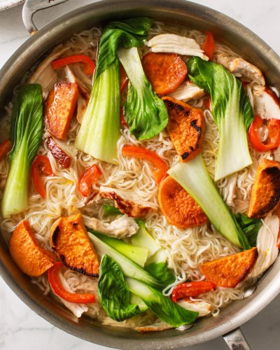 You Can Make This Chicken and Sweet Potato Noodle Bowl in 20 Minutes