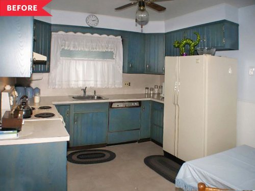 Before and After: This $500 Kitchen Redo Is All About Cheerful Vintage Charm