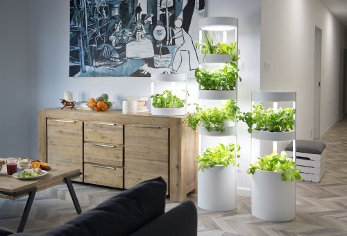 This Indoor Gardening System Stacks to Take Up Less Space