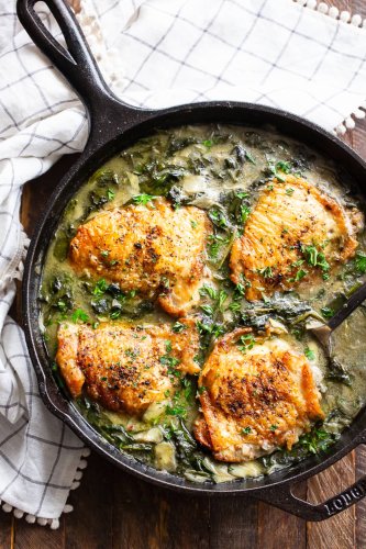 This Dreamy Spinach-Artichoke Chicken Is Weeknight Perfection