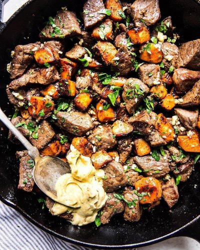 These Steak and Sweet Potato Bites Are a Weeknight Favorite