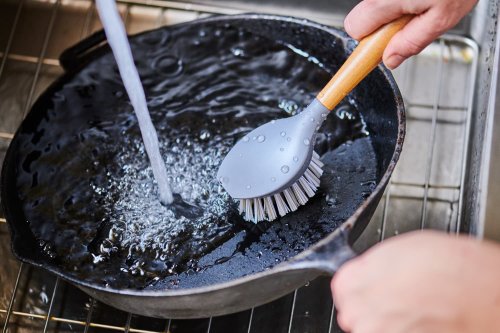 I Finally Bought the $8 Cast Iron Brush Kitchn Editors and Readers Love — and I Only Wish I’d Gotten One Sooner
