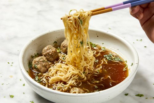 Thai Meatball Noodle Soup