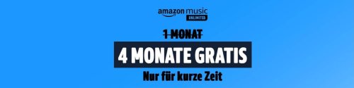 Amazon Music Unlimited: Aktuell wieder für vier Monate kostenfrei