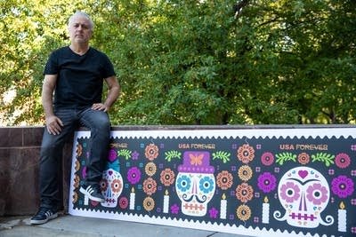 Minneapolis artist's Día de los Muertos designs break new ground as Postal Service stamps