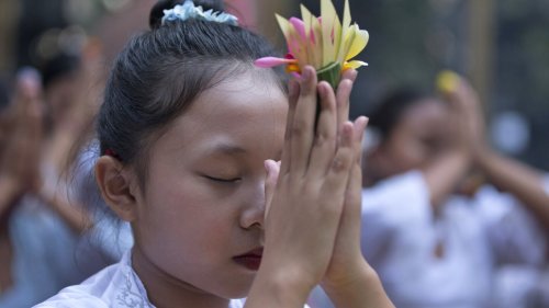 In Bali, young girls dance in a traditional Hindu festival threatened by changing times