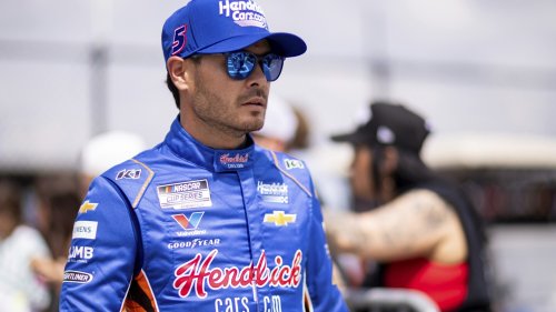 Larson begins second try at racing's 'double' with bad luck as he hits the wall in Indy 500 testing