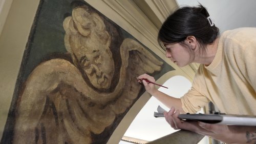 Centuries-old angels uncovered at Boston church made famous by Paul Revere